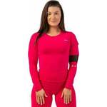 Nebbia Long Sleeve Smart Pocket Sporty Top Pink S Majica za fitnes