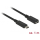 DELOCK USB 3.0 Type C produžni kabel Crna 1m 85533