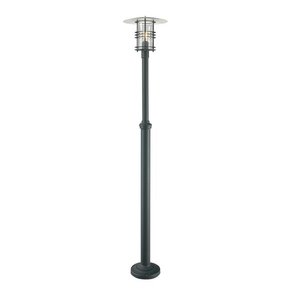 NORLYS 281B | Stockholm-NO Norlys podna svjetiljka 151cm s podešavanjem visine 1x E27 IP54 crno