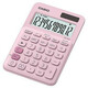 Casio Kalkulator MS 20 UC PK, roza, dvanaest znamenki, dvostruko napajanje