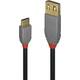 LINDY USB kabel USB 2.0 USB-C® utikač, USB-A utičnica 0.15 m crna 36897