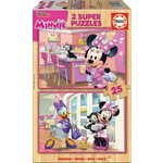 2-Puzzle Set Minnie Mouse Me Time 25 Pieces 26 x 18 cm