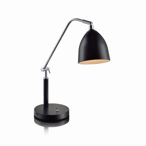 MARKSLOJD 105025 | Fredrikshamn Markslojd stolna svjetiljka 58cm s prekidačem elementi koji se mogu okretati 1x E27 krom