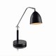 MARKSLOJD 105025 | Fredrikshamn Markslojd stolna svjetiljka 58cm s prekidačem elementi koji se mogu okretati 1x E27 krom, crno