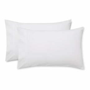 Set od 2 bijele jastučnice od pamučnog satena Bianca Luxury