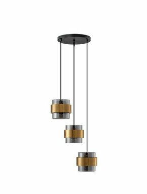 NOVA LUCE 9236372 | Sianna Nova Luce visilice svjetiljka s mogućnošću skraćivanja kabla 3x E27 crno