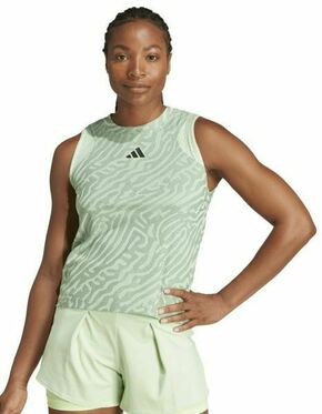 Ženska majica bez rukava Adidas Airchill Pro Match Tank - silver green/semi green spark