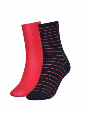 Tommy Hilfiger Underwear Čarape crvena / crna