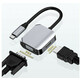 Asonic USB Tip C na VGA/HDMI adapter; Brand: Asonic; Model: ; PartNo: N-UC201; aso-nuc201 Model Asonic N-UC590 adapter Sučelje USB 3.2 Tip C Gen 2 Priključci 1x VGA 1x HDMI Ostalo Za funkcioniranje uređaja potrebno ga je spojiti na prijenosno...