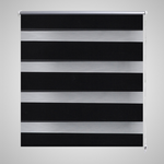 vidaXL Rolo crne zavjese sa zebrastim linijama 60 x 120 cm