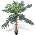 vidaXL Umjetno stablo kokos palme s lončanicom, 140 cm