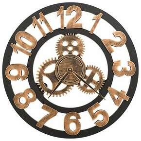 Zidni sat metalni 58 cm zlatno-crni
