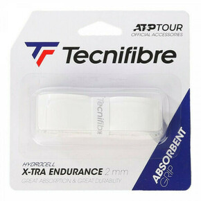 Gripovi za reket - zamjenski Tecnifibre X-Tra Endurance 1P - white