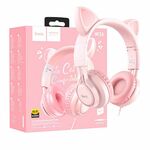 Slušalice HOCO W36 sa mikrofonom, mačje uši, roze W36 Cat ear, Pink