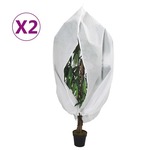 vidaXL Navlake za biljke od flisa s patentom 2 kom 70 g/m² 1 x 1,55 m