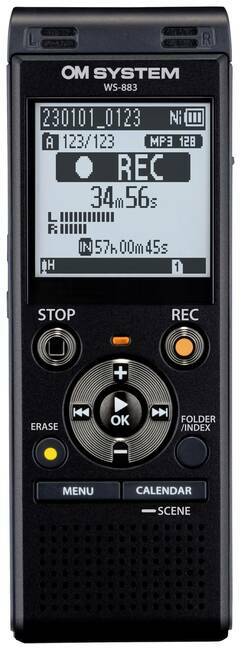 OM System WS-883 digitalni diktafon Vrijeme snimanja (maks.) 2080 h crna