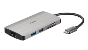 8-U-1 USB-C HUB S HDMI/ETHERNET/CARD READER/POWER DELIVERY DUB-M810 D-LINK
