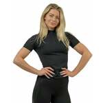 Nebbia Compression Zipper Shirt INTENSE Ultimate Black XS Majica za fitnes