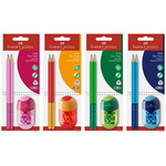 Faber-Castell: GRIP 2 HB set grafitnih olovaka sa šiljilom u nekoliko boja