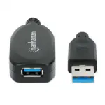 man-150712 - Manhattan USB 3.0 aktivni produžni kabel, 5m, crni, 150712 - 150712