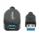 man-150712 - Manhattan USB 3.0 aktivni produžni kabel, 5m, crni, 150712 - 150712