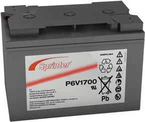 GNB Sprinter P6V1700 NAPW061700HP0MC olovni akumulator 6 V 122 Ah olovno-koprenasti (Š x V x D) 273 x 191 x 167 mm M8 vijčani priključak bez održavanja