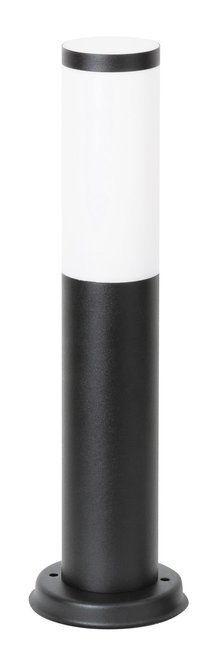RABALUX 8147 | Black-torch Rabalux podna svjetiljka okrugli 45cm UV odporna plastika 1x E27 IP44 UV crno mat