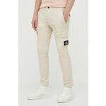 Calvin Klein Jeans Cargo hlače boja pijeska