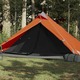 vidaXL Tunelski šator za kampiranje za 1 osobe sivo-narančasti