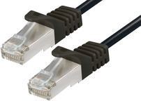 Transmedia CAT6a / SFTP Patch Cable 1m black TRN-TI27-1L