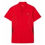 Muški teniski polo Lacoste Tennis x Novak Djokovic Ultra-Dry Polo - red currant