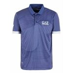 Muški teniski polo EA7 Man Jersey Polo Shirt - marlin