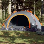 vidaXL Šator za kampiranje za 3 osobe sivo-narančasti brzo otpuštanje