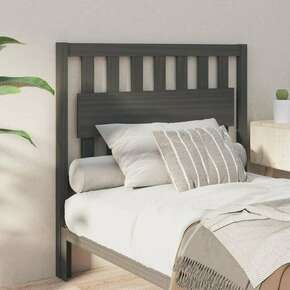 Uzglavlje za krevet sivo 105 5 x 4 x 100 cm od masivne borovine
