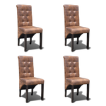 vidaXL Set od 4 visokokvalitetne blagovaonske stolice