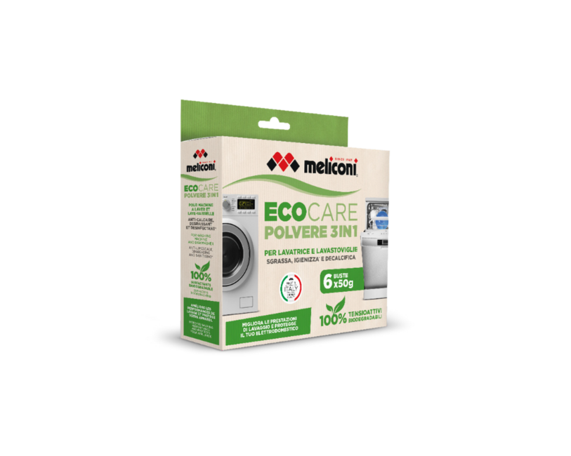 Meliconi Eco Care prašak 3 u 1 za perilicu rublja i posuđa