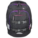Spirit: Urban crna-ljubičasta ergonomska školska torba, ruksak