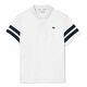 Muški teniski polo Lacoste Ultra-Dry Colourblock Tennis Polo Shirt - white/navy blue