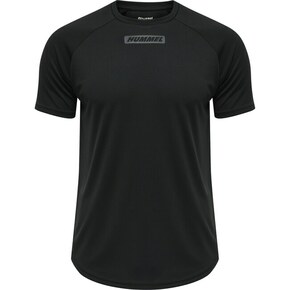 Hummel Tehnička sportska majica 'Topaz' siva / crna / bijela