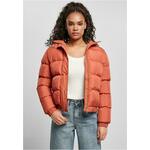 Women's Puffer Jacket Hooded Jacket crvena