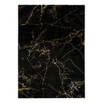 Crni tepih Universal Gold Marble, 140 x 200 cm