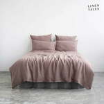 Roza platnena posteljina za jedan krevet 135x200 cm - Linen Tales