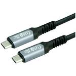 Value USB kabel USB 4.0 USB-C® utikač, USB-C® utikač 1 m crna sa zaštitom 11.99.9086