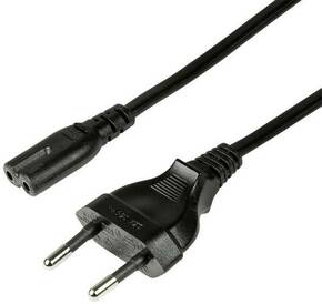 LogiLink struja priključni kabel [1x europski muški konektor - 1x ženski konektor za manje uređaje c7] 3.00 m crna