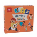 Domino igra Apli musical 18205; Brand: APLI; Model: ; PartNo: 8410782182054; _64361 Domino Music iz zbirke igara Expressions. Uključuje 28 dijelova s glazbenom temom kako bi djeca međusobno povezala slike i naučila igrati klasična domina. Ova...