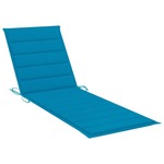 vidaXL Jastuk za ležaljku za sunčanje plavi 200 x 70 x 4 cm od tkanine