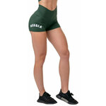 Nebbia Classic Hero High-Waist Shorts Dark Green XS