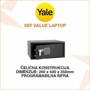 YALE SEF VALUE LAPTOP - TREZOR SA PROGRAMABILNOM ŠIFROM YLV/200/DB2