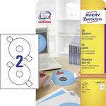 Avery-Zweckform CD naljepnice L6015-25 Ø 117 mm papir bijela 50 St. trajno neproziran tinta, laser