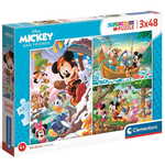 Clementoni Slagalica Mickey, Minnie i prijatelji, 3 x 48 dijela